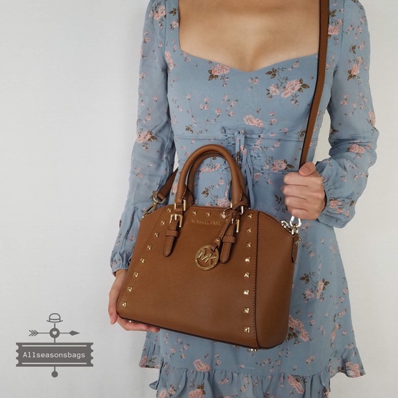 Michael Kors Medium Ciara Satchel studded luggage - Picture 1 of 9